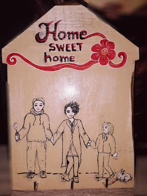 ξύλινη κλειδοθήκη